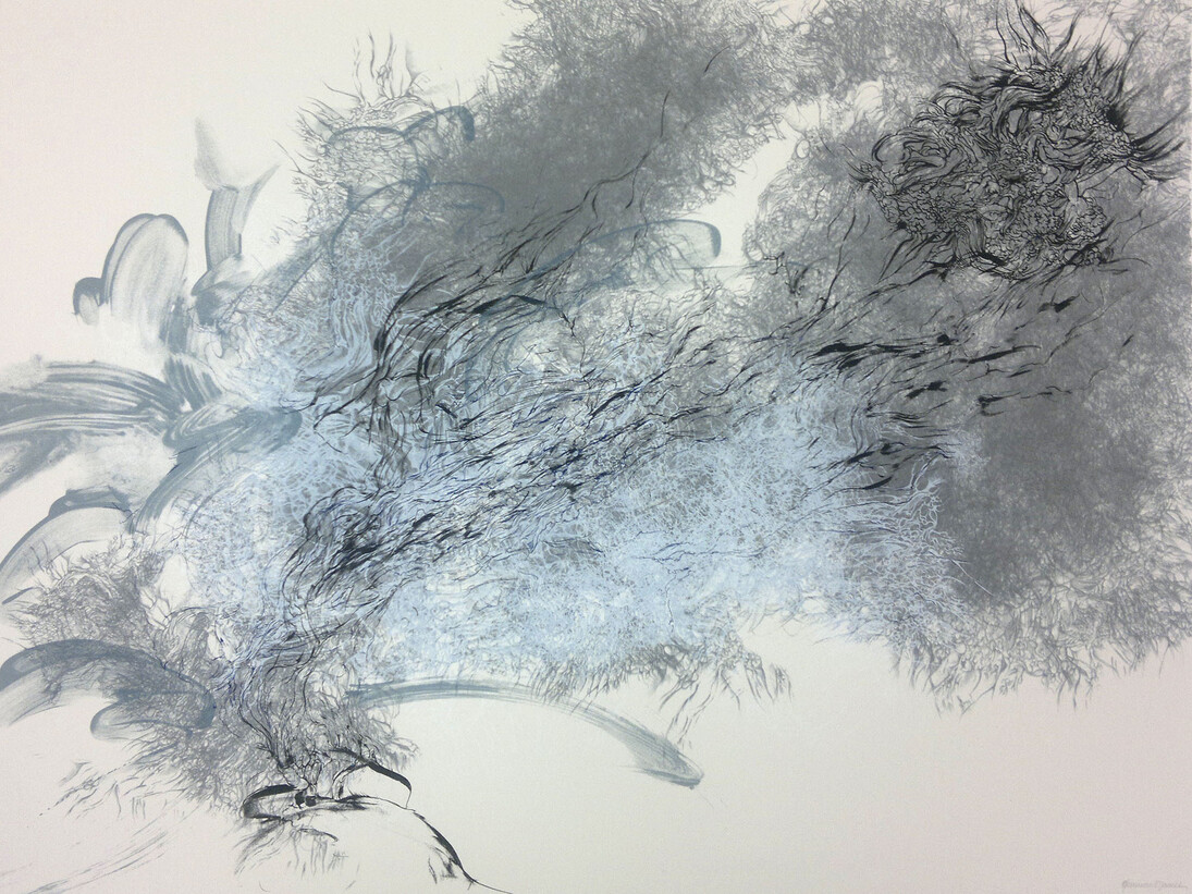 Ann Marie James, Some Late Wayfarer, 8 Colour Screenprint on 410 gsm Somerset Tub-Sized Paper, 2013, Edition of 25