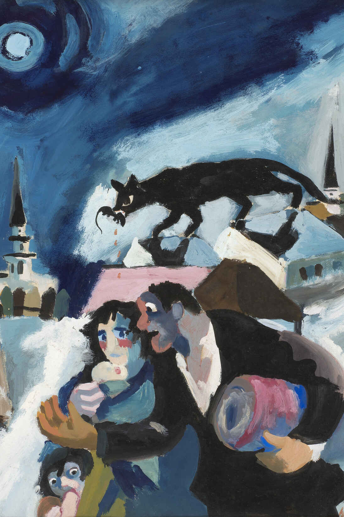 Josef Herman, Refugees © estate of Josef Herman