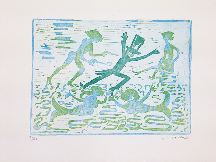 Mino Maccari, 1968, Print, 35.5 x 50 cm