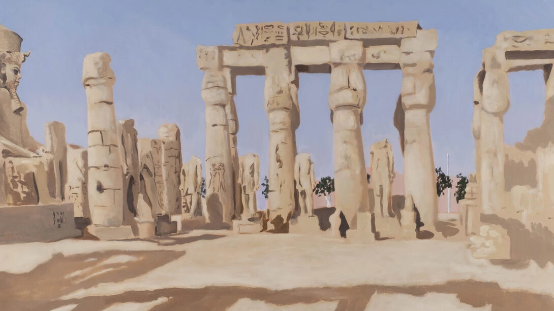 Patrick Procktor RA, The second court of Amenophis III, 1985. Courtesy of the Redfern Gallery
