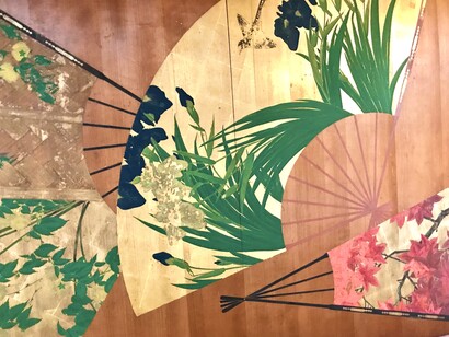 Hyakudan Kaidan, staircase ceiling fan paintings © Alma Reyes