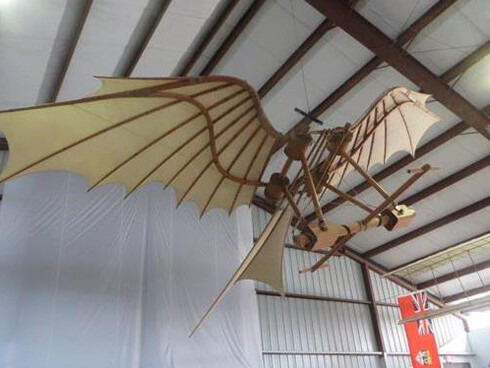 DaVinci Ornithopter. Courtesy of BC Aviation Museum 