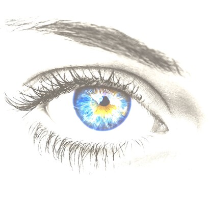 ¡Me clavó muy hondo su mirada azul!