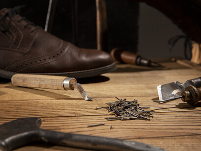 Strumenti di lavoro del calzolaio