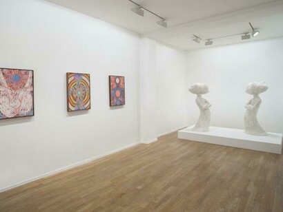 Francesco Clemente, Exhibition view. Courtesy of Galerie Templon