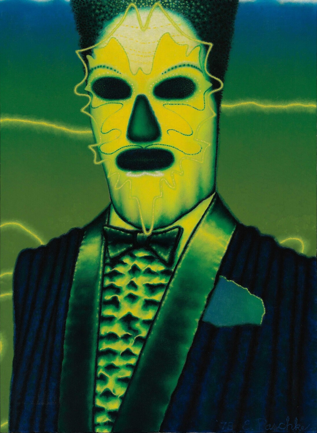 Ed Paschke (1939‒2004), Bombalia, 1978, Oil on canvas, 76 x 56 cm, Hall Collection, courtesy of Hall Art Foundation © Ed Paschke