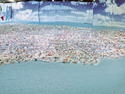 Maria Cristina Finucci. Garbage Patch State