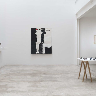 Anne-Marie Schneider, Ecriture allongée, vue d'exposition. Avec l'aimable autorisation de la galerie Michel Rein