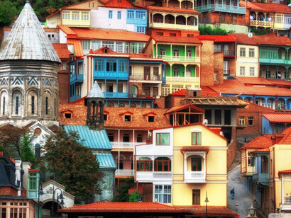 Una veduta di Tbilisi