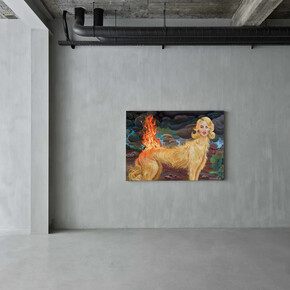 Dalton Gata, Fire wets. Water burns, exhibition view. Courtesy of Newchild Gallery