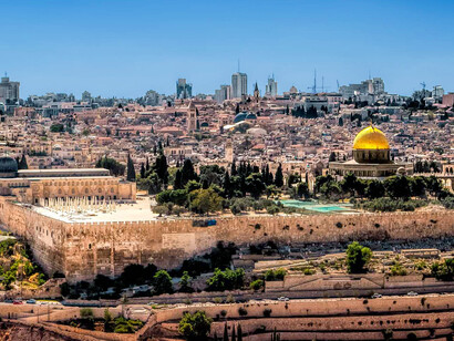 Vista aérea de Jerusalén, Israel