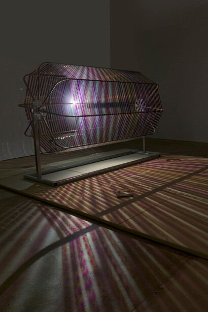 Lotus L. Kang, I hear the hollow boom of time, exhibition view. Courtesy of Frye Art Museum