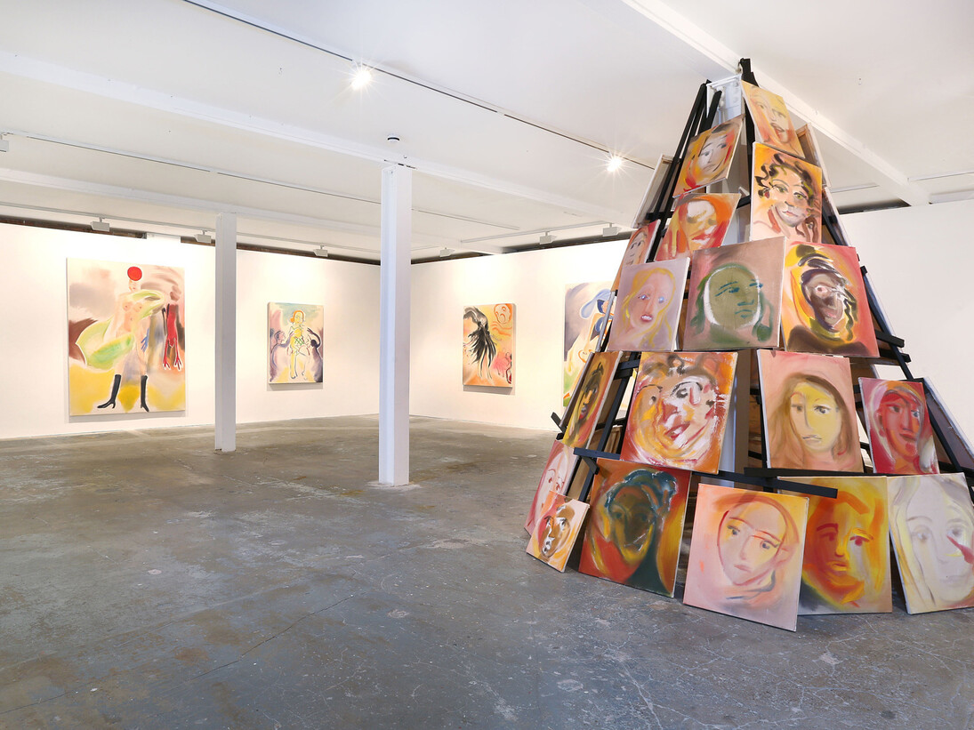 After a Fashion - Playing with Fire, Sophie von Hellermann, 2015, Vilma Gold, London, installation view, courtesy Vilma Gold, London