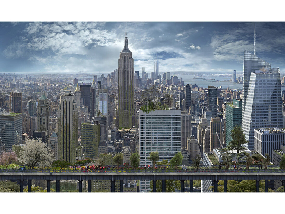 Jean-François Rauzier, Manhattan Farms, 2013, C-type print, 150 x 250 cm