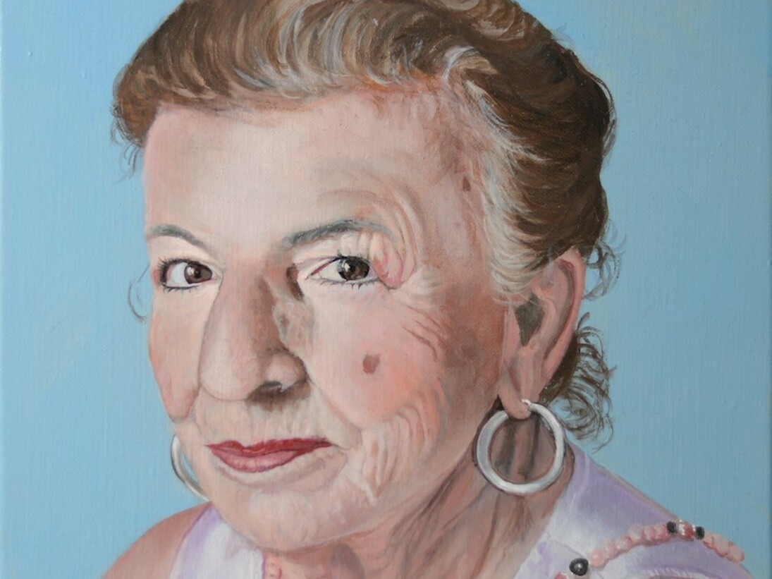 Carmen Panciroli, Franca, 2016, olio su tela di lino, cm. 30x24. Courtesy of Galleria 8,75 Artecontemporanea