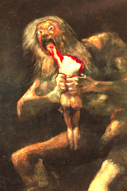 'Saturno' (1820-1823) por Francisco de Goya