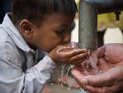 Drinking clean water