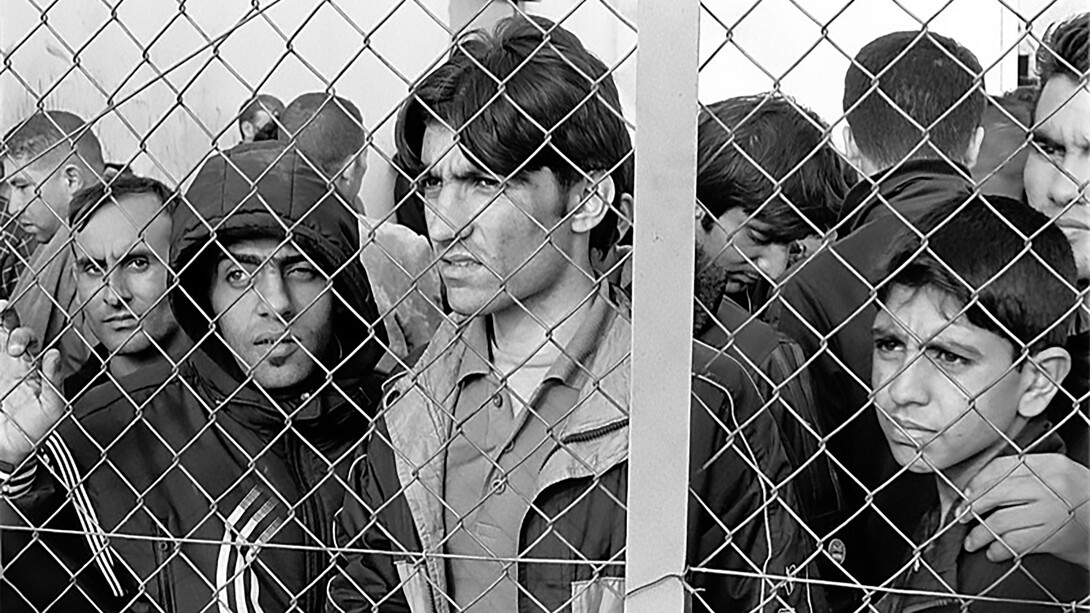 Arrested refugees-immigrants in Fylakio detention center, Evros, Greece