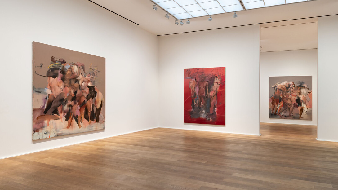 George Rouy, The bleed, part I, exhibition view. Courtesy of Hauser & Wirth 