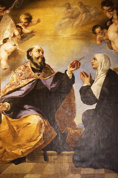 Anónimo, San Agustín y Santa Mónica