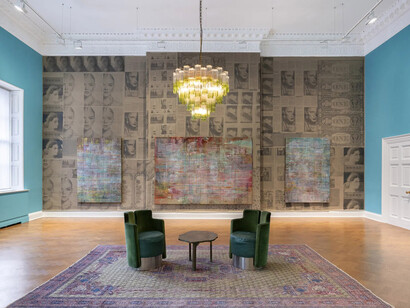 Mandy El-Sayegh, Jewel tones, exhibition view. Courtesy of Galerie Thaddaeus Ropac