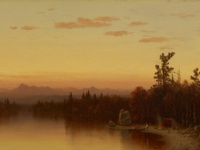 Sanford Robinson Gifford, A twilight in the Adirondacks, 1864. Courtesy of Colby College Museum of Art