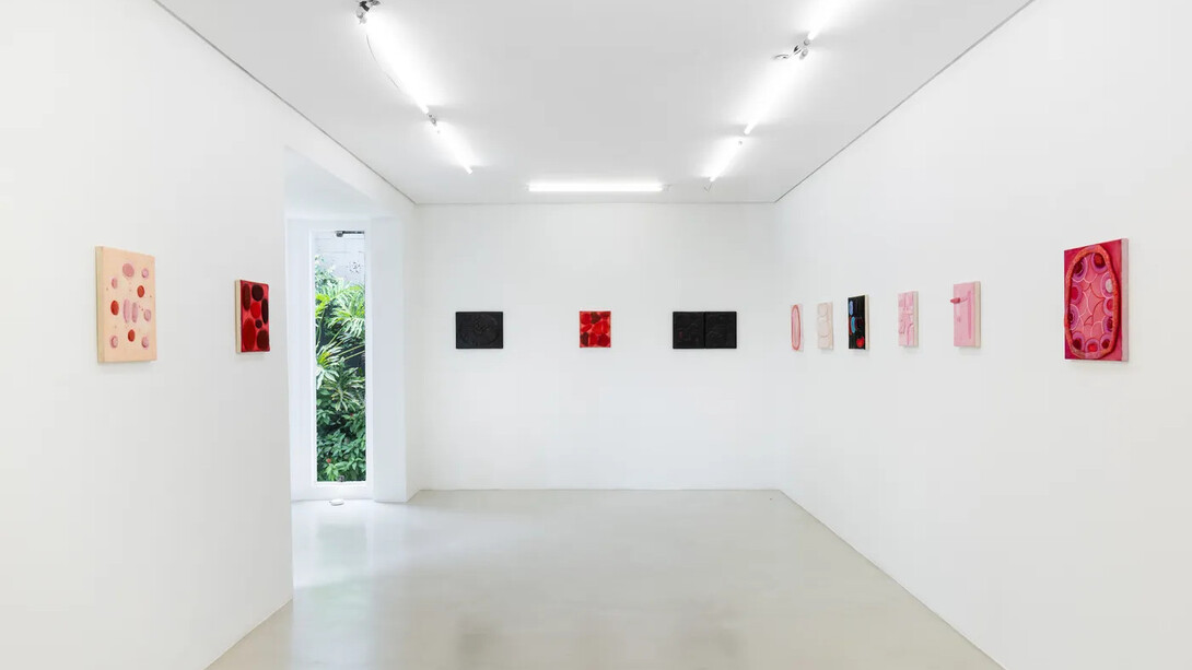 Célio Braga, Cuidado com a pintura, vista da exposição. Cortesia de Zipper Galeria