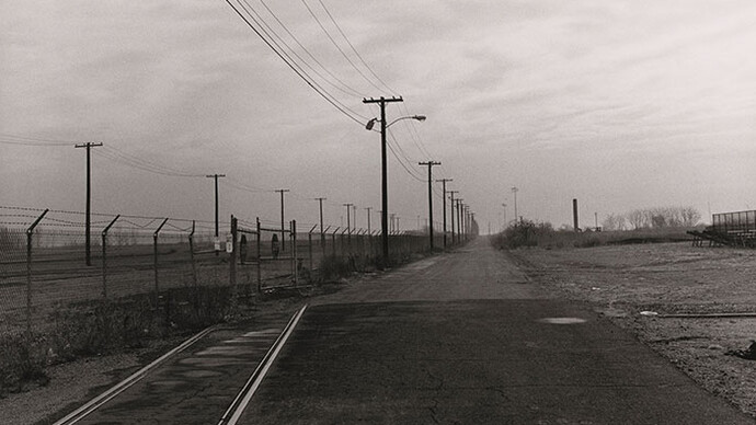 Peter Hujar, Road and power line (detail). Courtesy of the Morgan Library & Museum