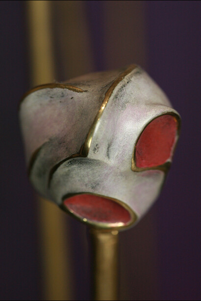 Annita Faitaki, Small Head 2, Bronze with Patina 2.5" x 2" x 2"