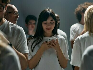 Jovens usam seus smartphones. Em um mundo cada vez mais conectado, é fácil se perder nas telas e esquecer que a vida real acontece fora delas. O offline é onde os momentos mais significativos se desenrolam—nas conversas cara a cara, nos abraços apertados, no som do riso compartilhado sem filtros, edições ou distorções da realidade