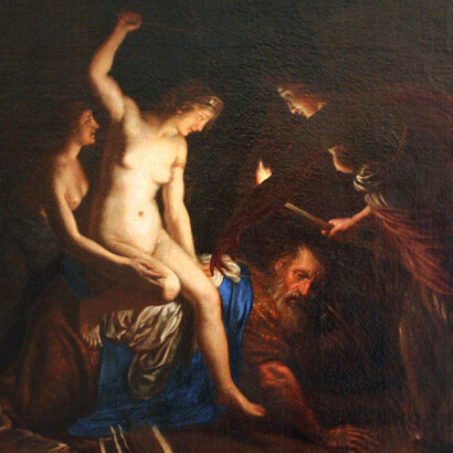 Alessandro Turchi, Aristóteles y Fílis, circa 1690