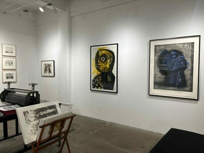 DKNY William Kentridge: 33 years of collaboration with Master Printers, published by David Krut, exhibition view. Courtesy of David Krut Projects