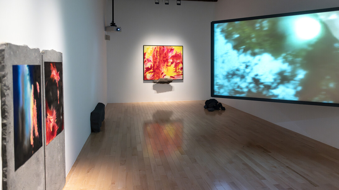 Flash, focus de Arte Contemporáneo en Puebla, vista de exhibición. Cortesía del Museo Amparo