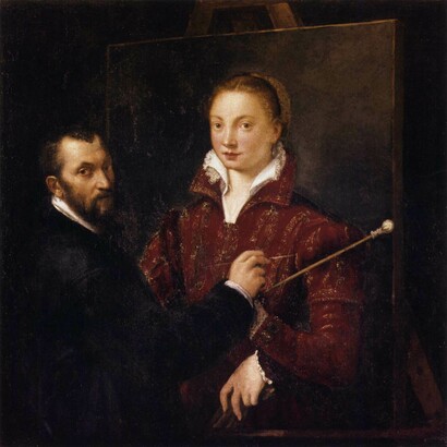 Bernardino Campi, Ritratto di Sofonisba Anguissola