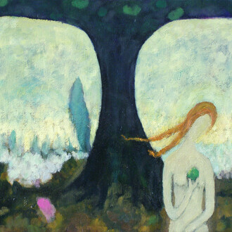 Anthony Murphy, Apple & Eve, Oil on Canvas, 46 x 65 cm