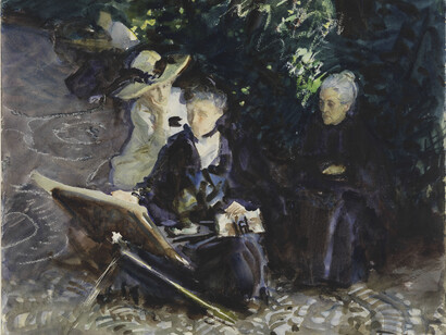 John Singer Sargent (American, Florence 1856–1925 London)
In the Generalife, 1912
Watercolor, wax crayon, and graphite on white wove paper
14–3/4 x 17–7/8 in. (37.5 x 45.4 cm)
The Metropolitan Museum of Art. Purchase, Joseph Pulitzer Bequest, 1915
Image: © The Metropolitan Museum of Art, New York
