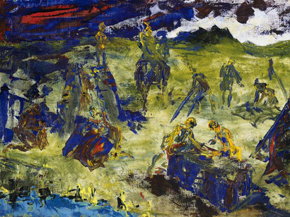 Jack B. Yeats, *The Last Dawn But One*, 1948. Öl auf Leinwand, 51 x 69 cm. National Gallery of Ireland, Dublin