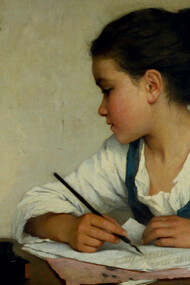 Henriette Browne, Niña escribiendo