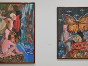 The Art of Steven Campbell, Exhibition view. Courtesy of Marlborough Fine Art