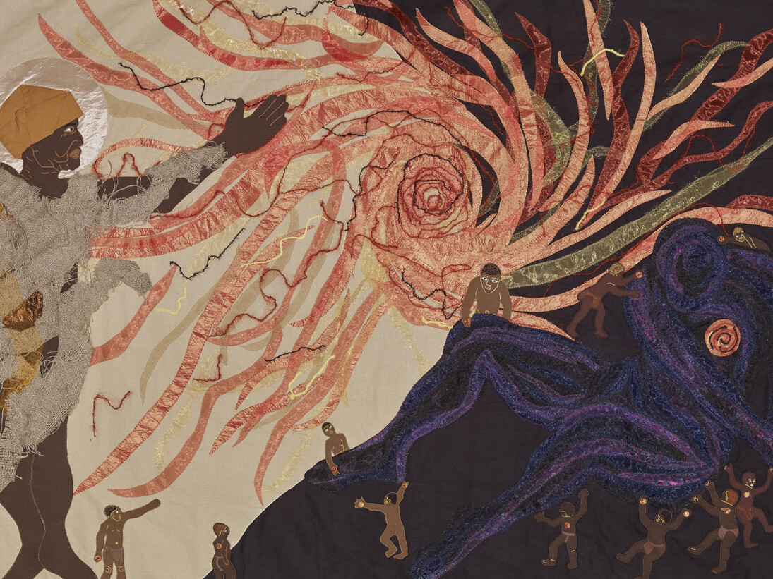 Jeni Couzyn (artistic director), Sandra Sweers (lead artist), The Creation of the Sun, a collaborative piece from Bethesda Arts Centre, textile, 2015, © The Bethesda Foundation Limited (2015)