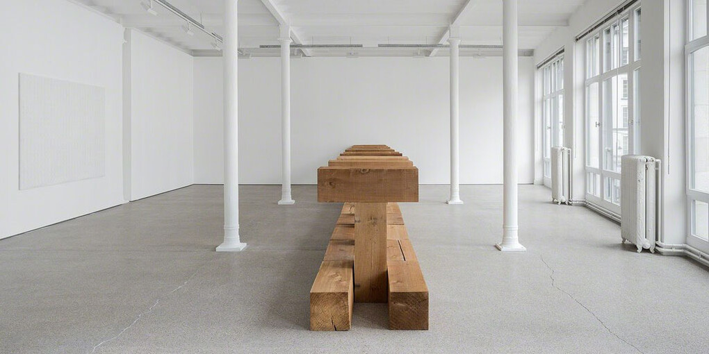 Carl Andre & Enrico Castellani. Courtesy of Gallery Greta Meert