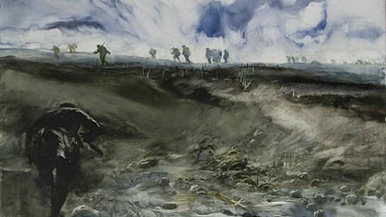 James Morrison, Landscape with Sixteen Figures, 19.x.2011, oil on canvas, 117 x 100 cm