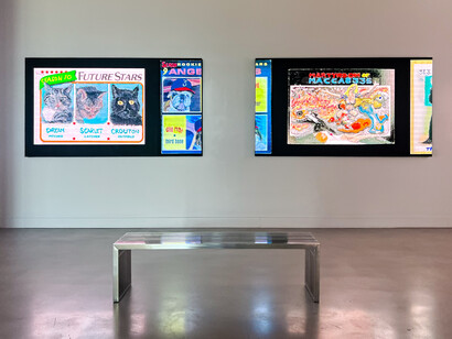 thr33som3s, Dialogu3, 2023, installation view. Courtesy of the artist and Vellum LA