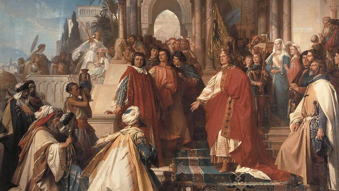 Arthur Georg von Ramberg. La Corte dell'Imperatore Federico II a Palermo