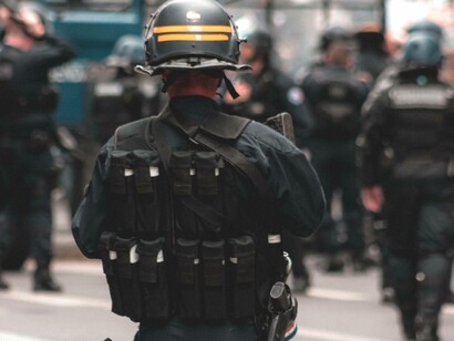 The equipment police officers use in the US is a source of major contention