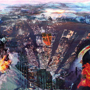 0rphan Drift, City In Fire And Mist 1.0, 2015, Inkjet print on gloss paper, 21 × 29.5 cm