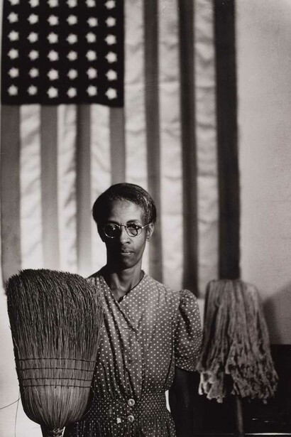 Gordon Parks, Washington, D.C. government charwoman (American Gothic), 1942. Courtesy of Norton Museum of Art