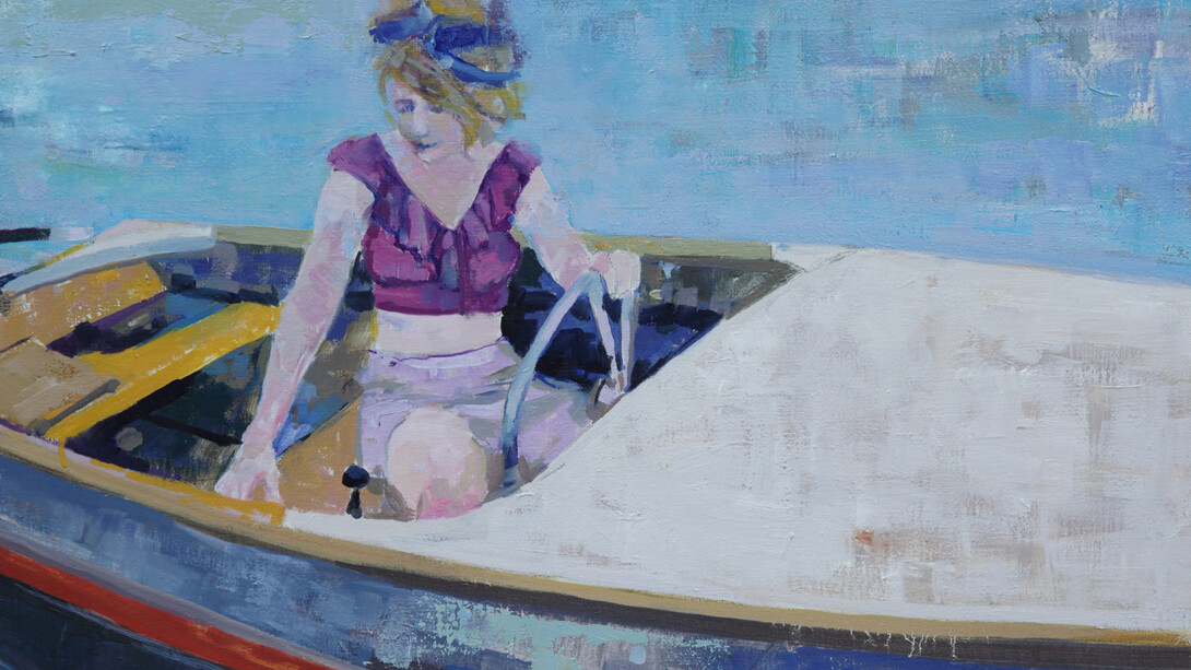 Brian Keith Stephens, "Waiting for a sleepy feeling," Oil on canvas, 19"x 27" (48.3 x 68.6cm)
