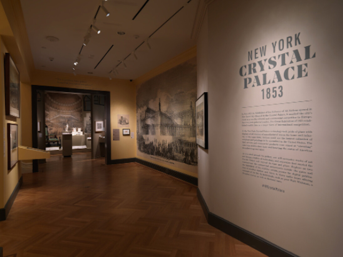 New York Crystal Palace 1853, Exhibition view. Courtesy of Bard Graduate Center Gallery