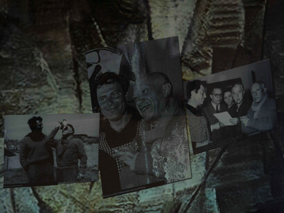 Foto de Picasso y Raf Vallone